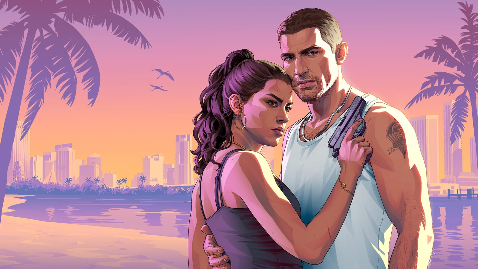 آرتورک رسمی Jason و Lucia در ساحل Vice City
